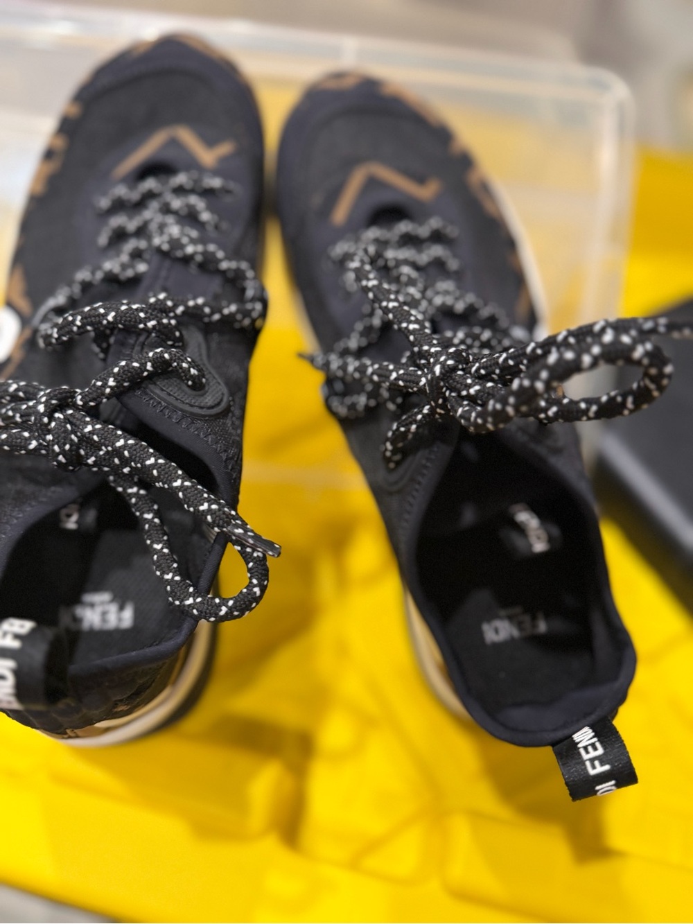 Fendi Black and White Women's Sneakers